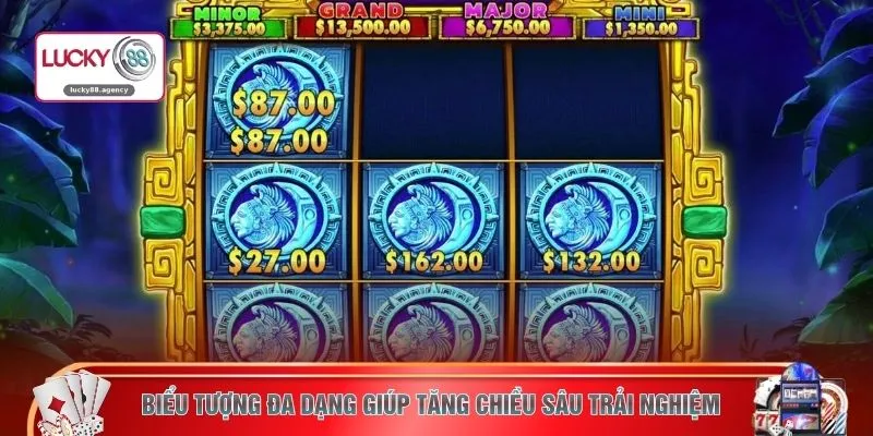 Biểu tượng đa dạng giúp tăng chiều sâu trải nghiệm
