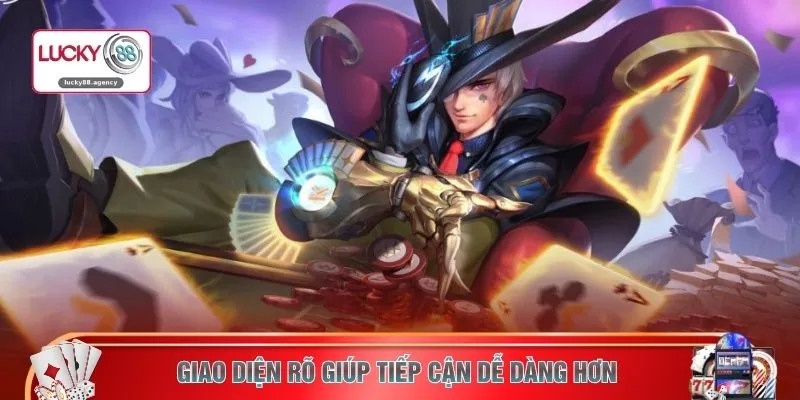 Giao diện rõ giúp tiếp cận dễ dàng hơn