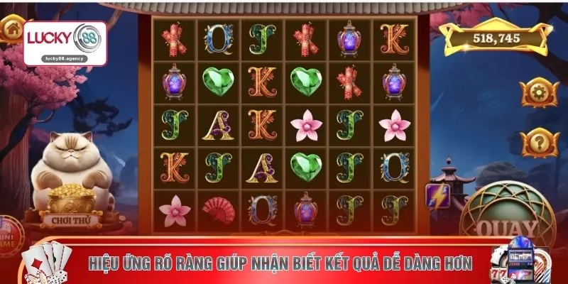 Hiệu ứng rõ ràng giúp nhận biết kết quả dễ dàng hơn